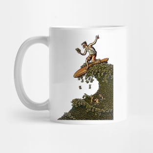 Surfing on a Wave of Money Mug